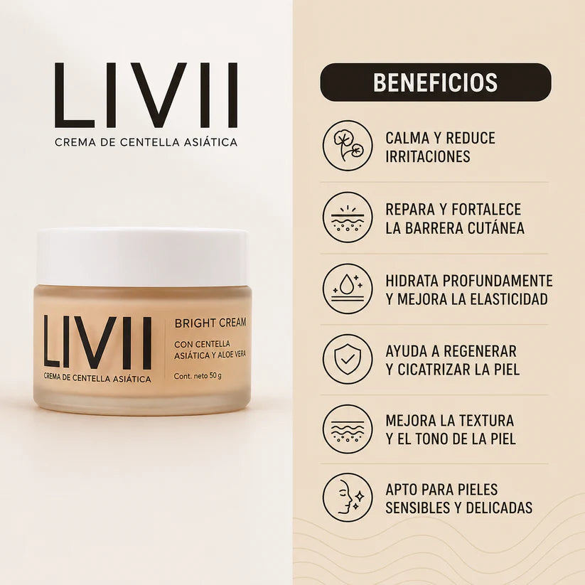 LIVII | Crema Reparadora con Centella Asiática