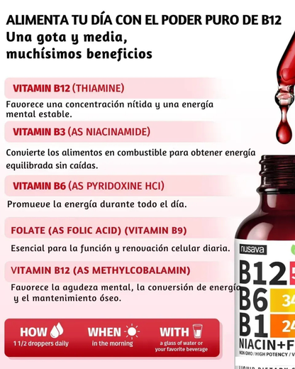 NUSAVA B12 | Complejo de Vitamina B
